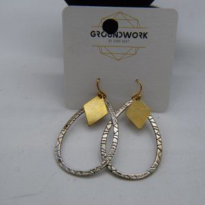NWT Silver and Gold Dangle Earrings